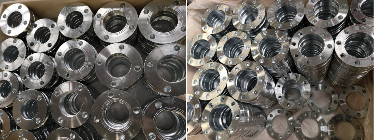 1800pcs Galvanized En1092 Forged Type 01A Pn10 Plate Pipe Flanges ပြီးစီးပါပြီ။